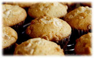 Göra kladdkakemuffins med vit choklad